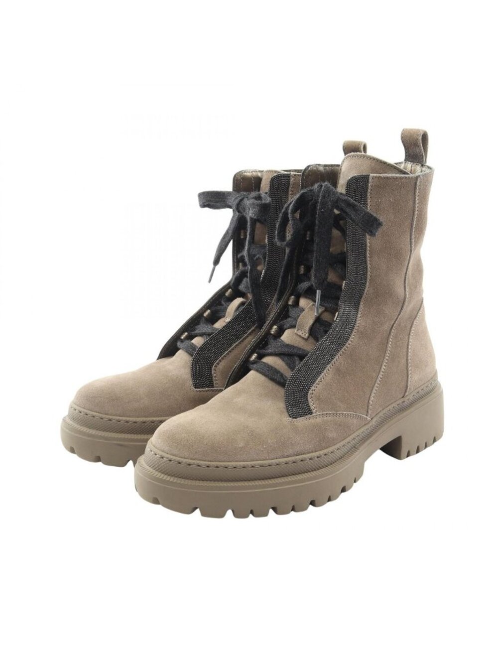 Brunello Cucinelli Boots Side Zip Suede Shoes